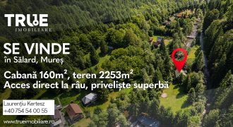 Cabană 160m² utili, teren 2253m², Salard, Mureș!