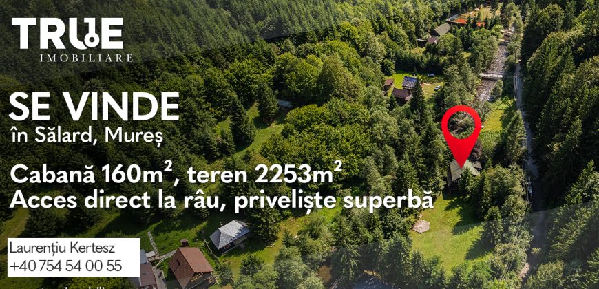 Cabană 160m² utili, teren 2253m², Salard, Mureș!