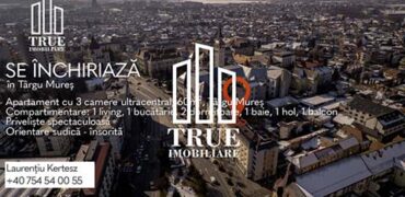Apartament de închiriat, 3 camere, 60m², ultracentral, Târgu Mureș!