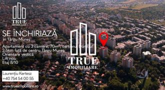 Apartament de închiriat, 3 camere, 70m², cartierul Dâmbu Pietros!