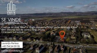 Casă 110m² + spațiu com 90m², teren 420m², Sângeorgiu de Mureș!