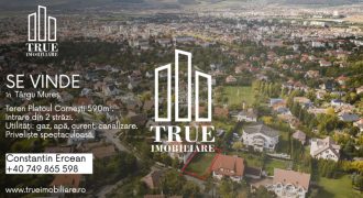 Teren intravilan, 590m², Platou – str. Cornești, Târgu Mureș!