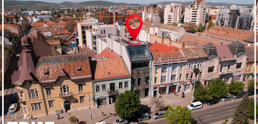 Ap. 3 cam, 75.2m² + 14.2m², ultracentral, Arossa Center!